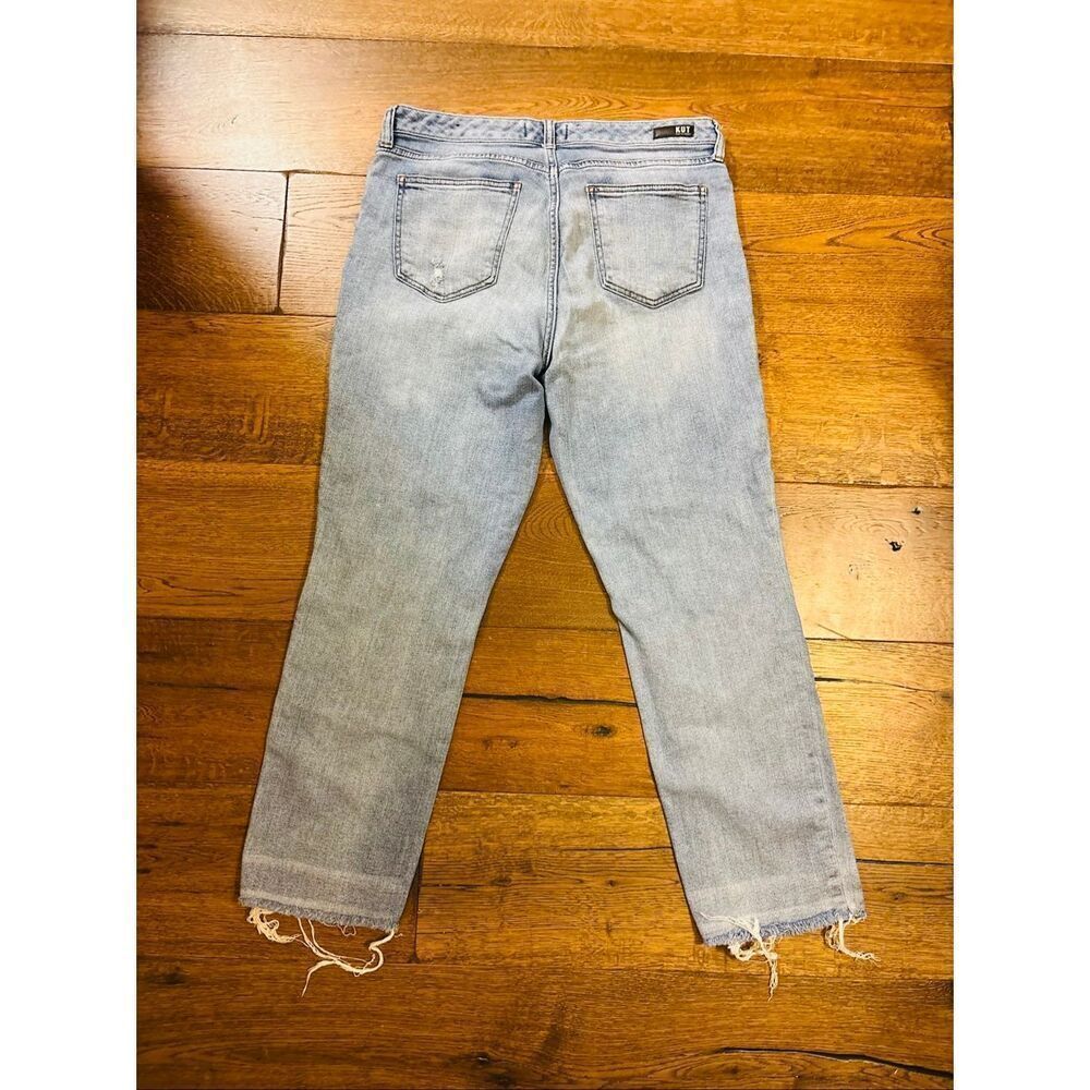 Kut from the Kloth Reese ankle straight leg denim jeans 12 - Picture 2 of 8